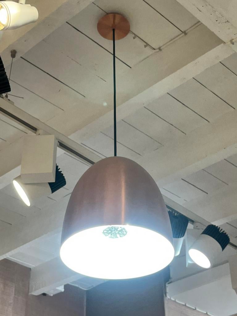 Koperen hanglamp, Ophalen, Zo goed als nieuw