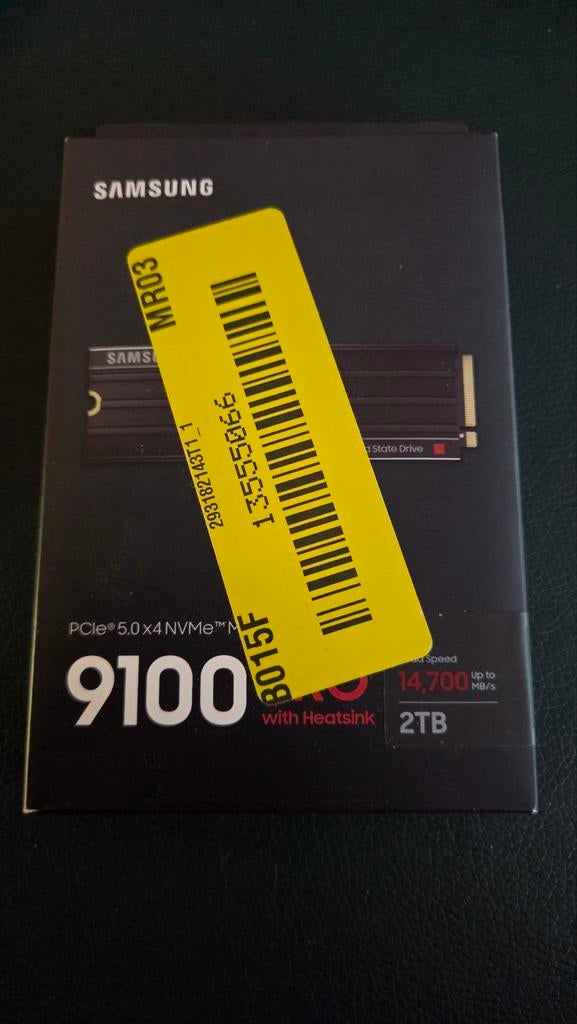 Samsung 9100 Pro 2TB heatsink SSD nieuw, Computers en Software, Harde schijven, Intern, 2TB, SSD, Nieuw