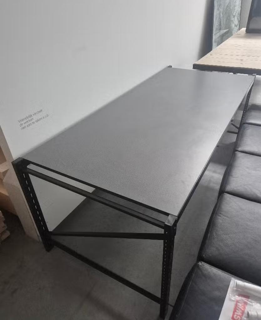degelijke bureautafels, Maison & Meubles, Bureaux, Métal, Comme neuf, Enlèvement, Gris