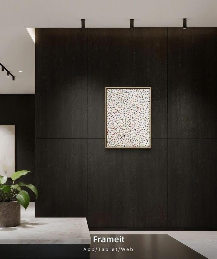 Nostalgia in Corfou avec cadre de cuisson en bois vierge, Antiquités & Art, Art | Peinture | Abstraite, Enlèvement ou Envoi