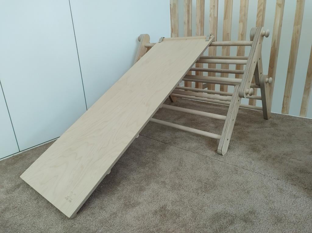 Houten klimrek/glijbaan Mopitri Ette Tete met 4 segmenten, Enlèvement, Comme neuf, Garçon ou Fille