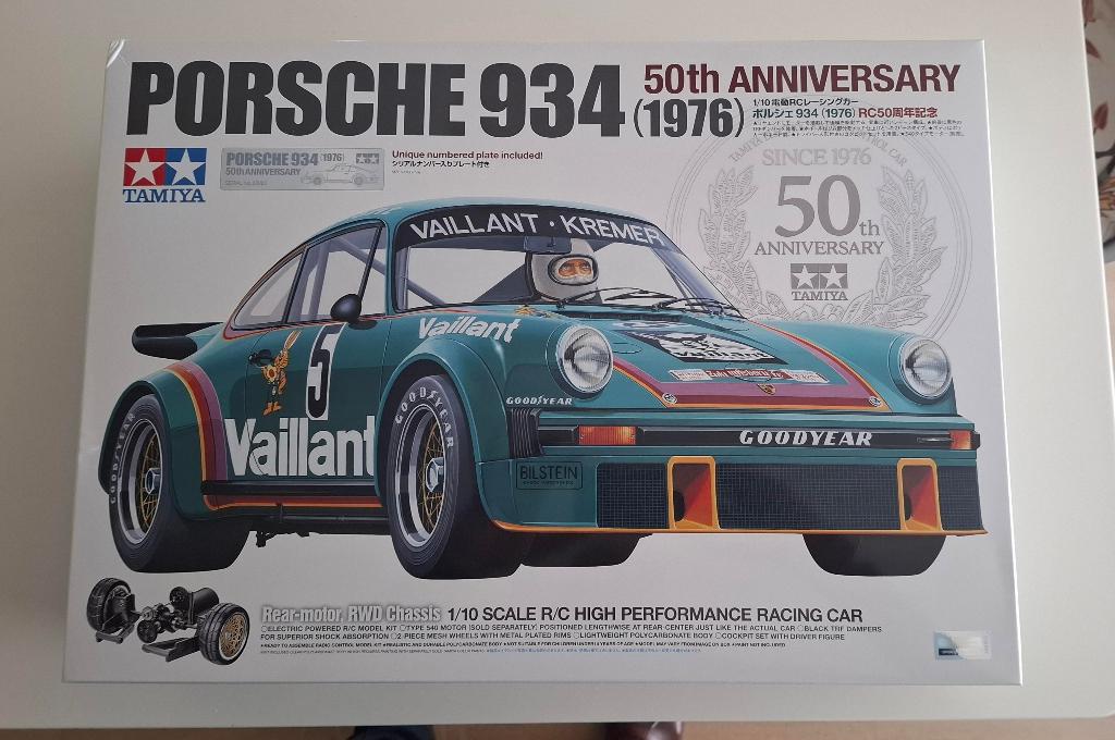 Tamiya Porsche 934 (1976) - 50e Anniversaire -, Neuf, Échelle 1:10, Enlèvement ou Envoi, Voiture on road