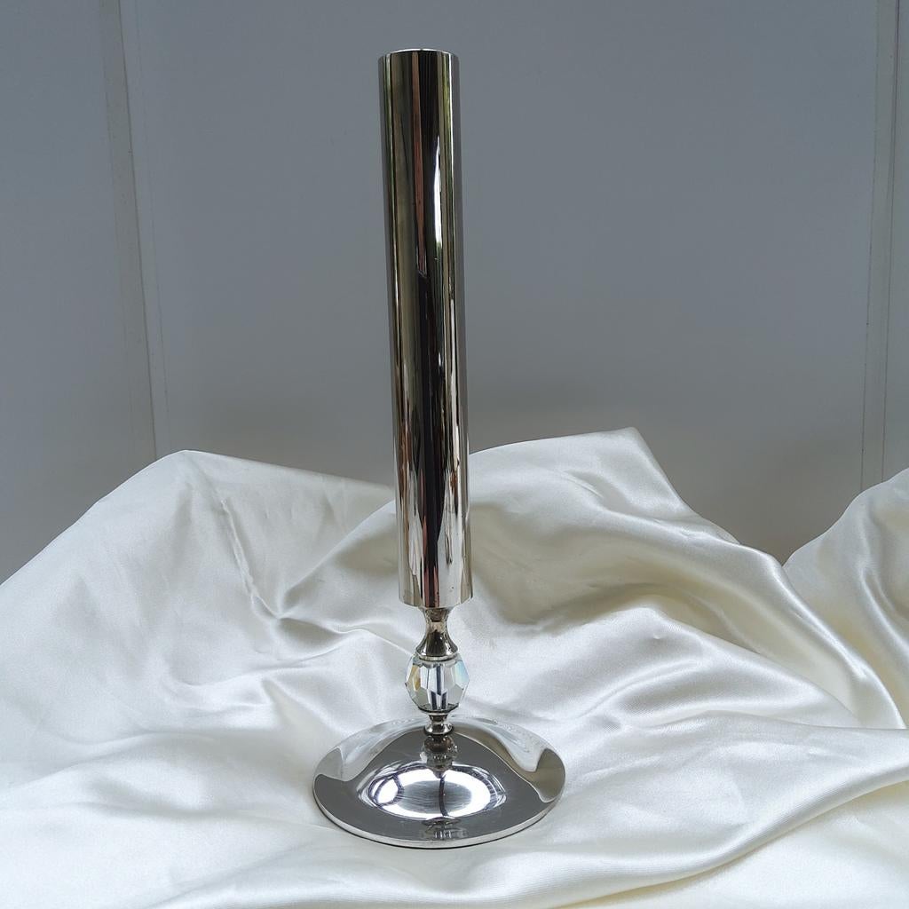 Verzilverd buisvaasje., Antiek en Kunst, Antiek | Zilver en Goud, Ophalen of Verzenden