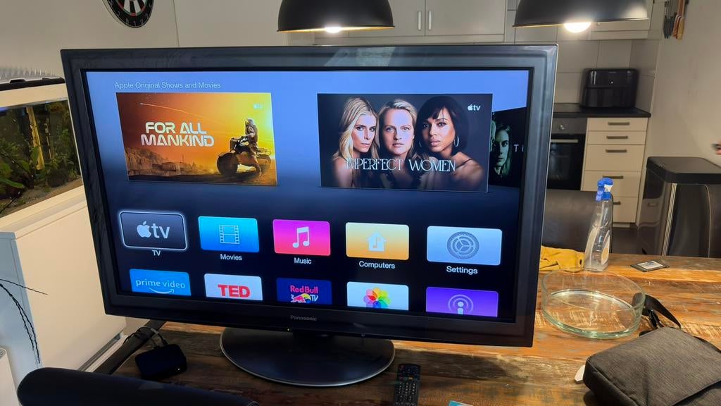Panasonic 42” TV + Apple TV – Smart TV met AirPlay, Ophalen of Verzenden, Zo goed als nieuw, Panasonic, Smart TV
