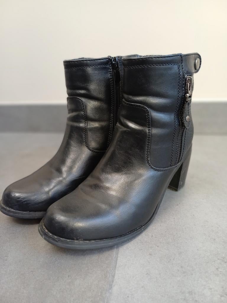 Bottines femme 38, Porté, Noir, Boots et Botinnes