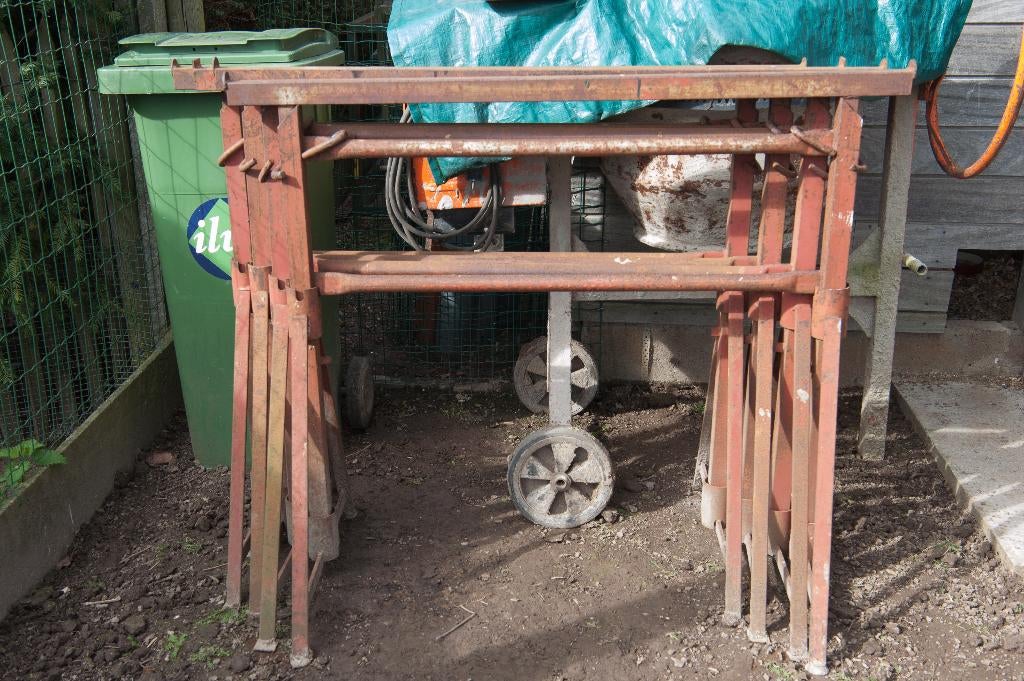 metser schragen, Doe-het-zelf en Bouw, Ophalen, Zo goed als nieuw, Overige typen, Minder dan 2 meter