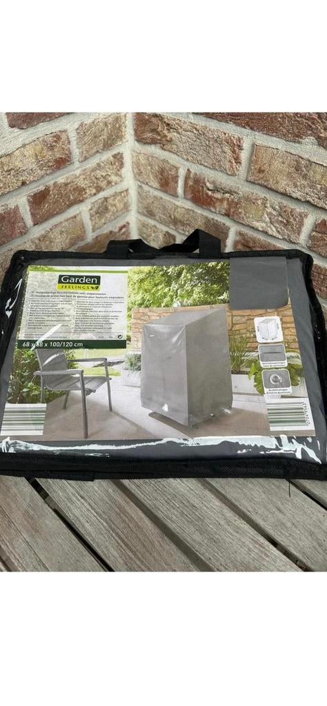 NIEUWE BESCHERMHOES GARDEN FEELINGS VOOR STAPELSTOELEN, Tuin en Terras, Ophalen of Verzenden, Nieuw