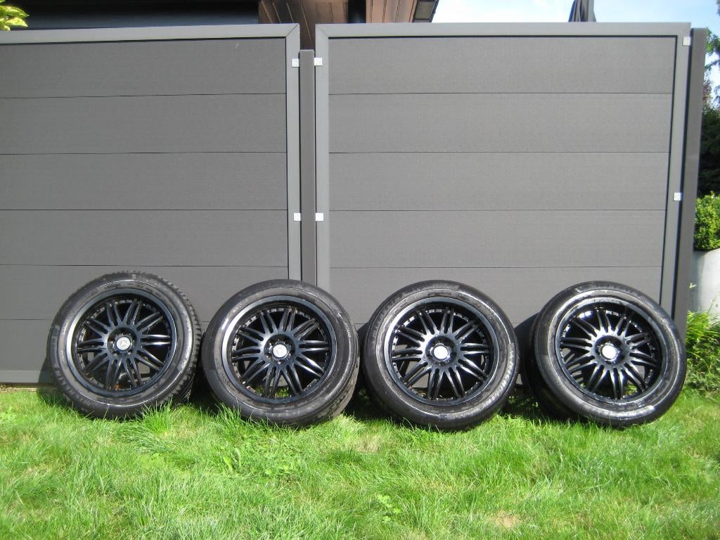 Prachtige  zwarte Velgen '19 inch voor Mercedes GLE / ML 164, Gebruikt, 255 mm, Velg(en), All Season