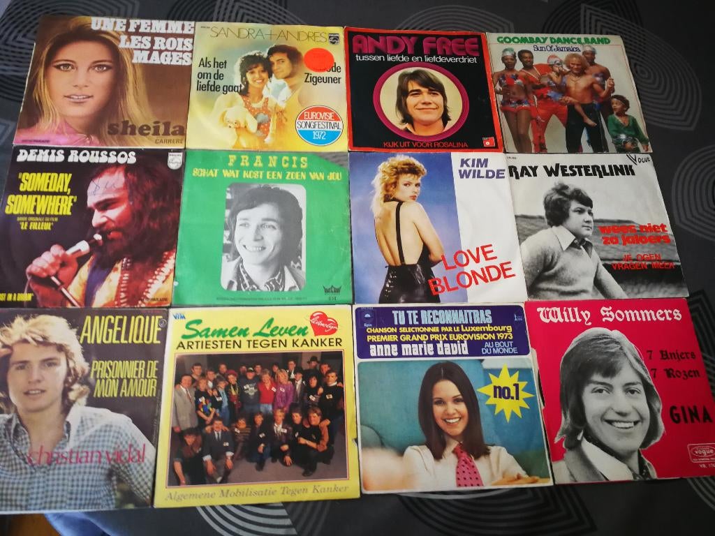 lot 63 singles verschillende genres, Ophalen, Gebruikt, Single