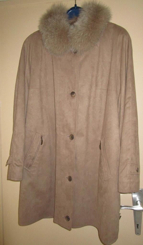 Dames mantel opruim winterjas MARCONA - maat 44/46, Beige, Maat 42/44 (L), Ophalen of Verzenden, Marcona