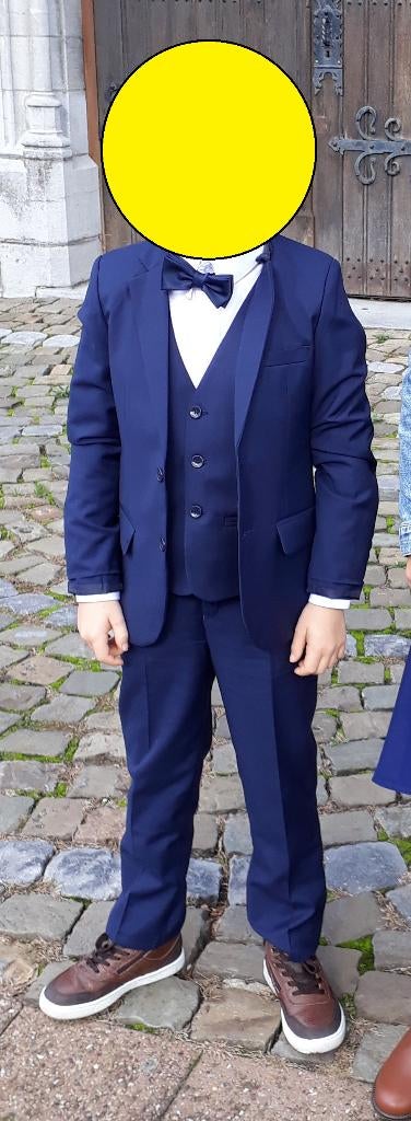 kostuum communie bruidsjongen maat 128/134, Ophalen of Verzenden, Zo goed als nieuw, Jongen, Setje