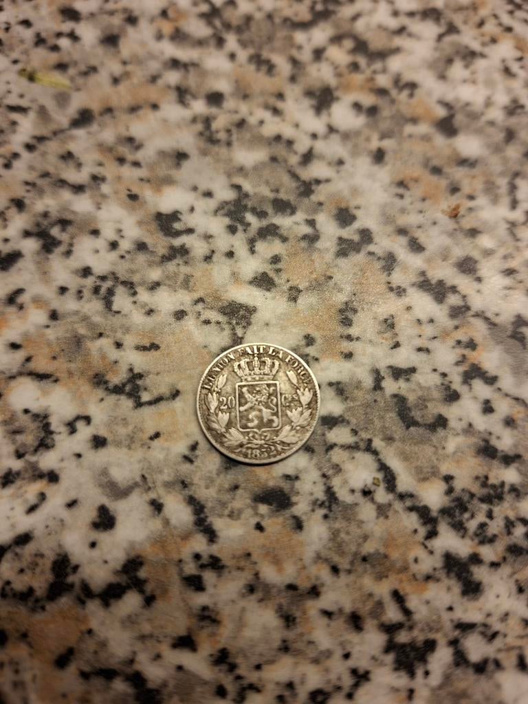 Belle pièce de collection de 20 cents 1852, Timbres & Monnaies, Enlèvement