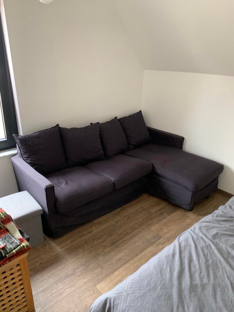 Blauwe zetel zeer goede staat - gratis, Enlèvement, Comme neuf