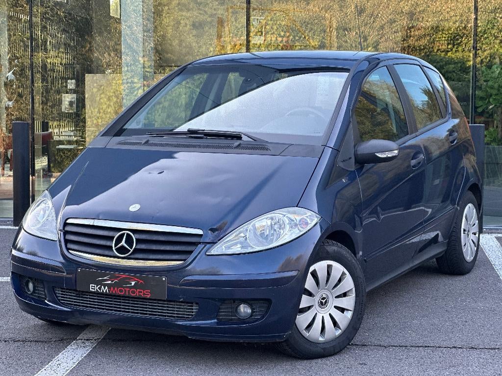 Mercedes-Benz A 160 Classic / Airco / 78046km, Zwart, 1992 cc, Electronic Stability Program (ESP), Blauw