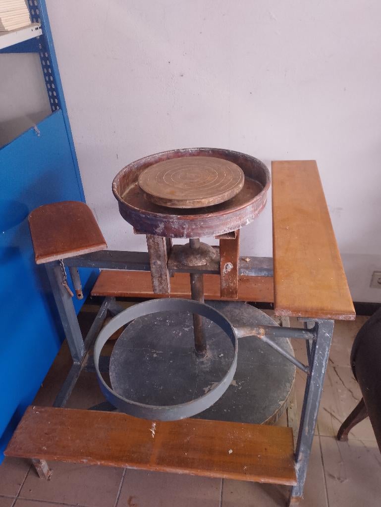 draaischijf, pottenbakkerswiel, Hobby en Vrije tijd, Ophalen, Gebruikt