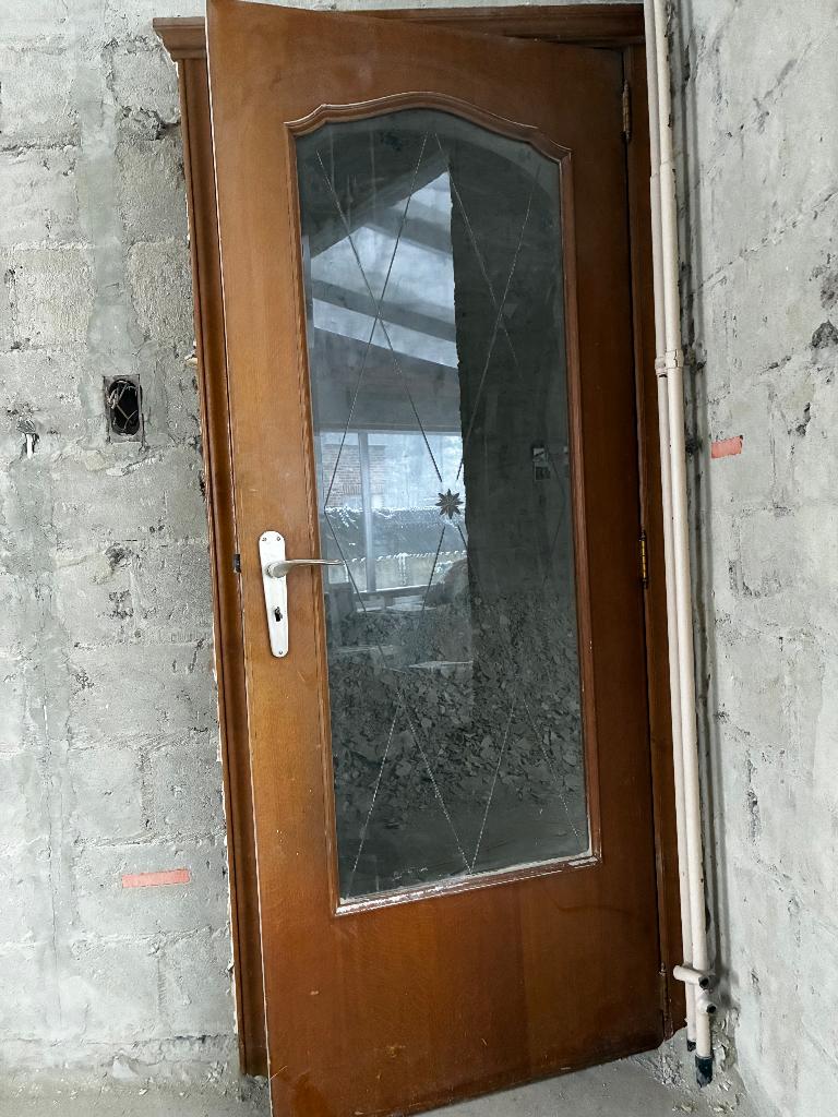 Deur, Doe-het-zelf en Bouw, Deuren en Vliegenramen, Ophalen, Gebruikt, Binnendeur, 200 tot 215 cm