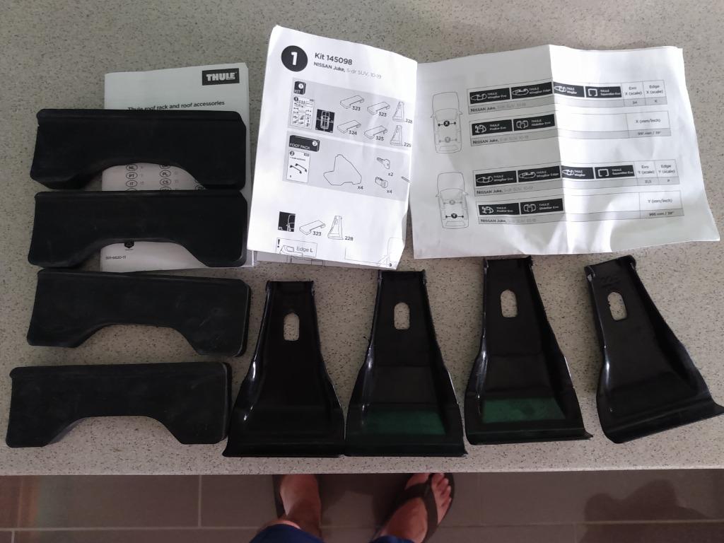 Kit adaptation barres de toit Thule 145098, Enlèvement ou Envoi, Utilisé