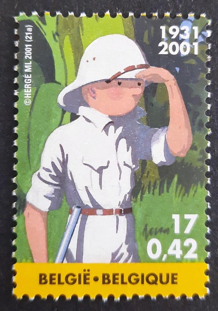 Belgique : COB 3048 ** Tintin 2001., Sans timbre, Neuf, Enlèvement ou Envoi, Non oblitéré