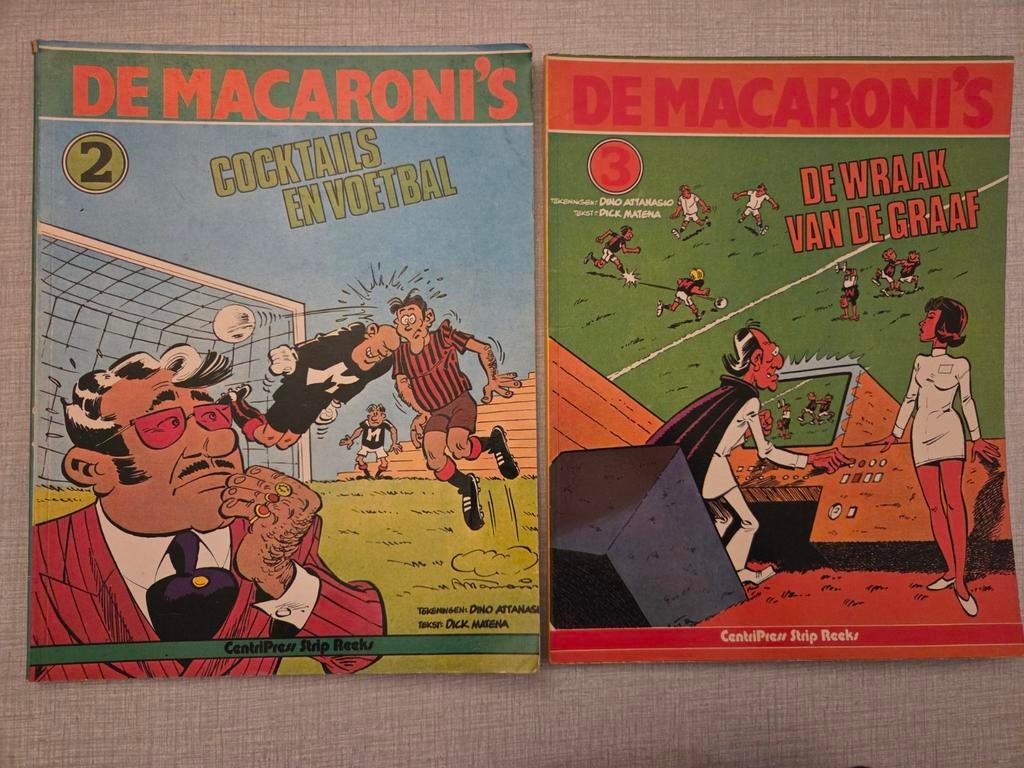 2 x De Macaroni's, Meerdere stripboeken, Ophalen of Verzenden, Zo goed als nieuw