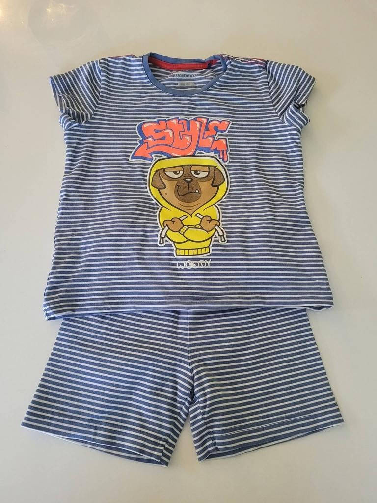Gestreepte pyjama hond
Maat: 92
Merk: Woody, Kinderen en Baby's, Ophalen of Verzenden