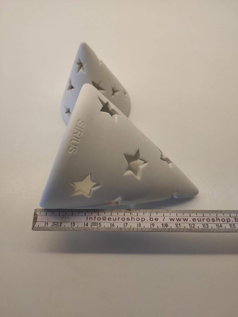 Kerstboom Sirius, mini, wit, steen, 2 stuks,, Ophalen, Gebruikt