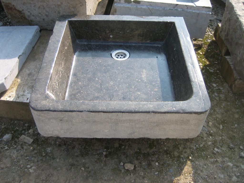 mooie oude donker verzoette gefrijnde arduinen pompbak, Antiek en Kunst, Curiosa en Brocante, Ophalen