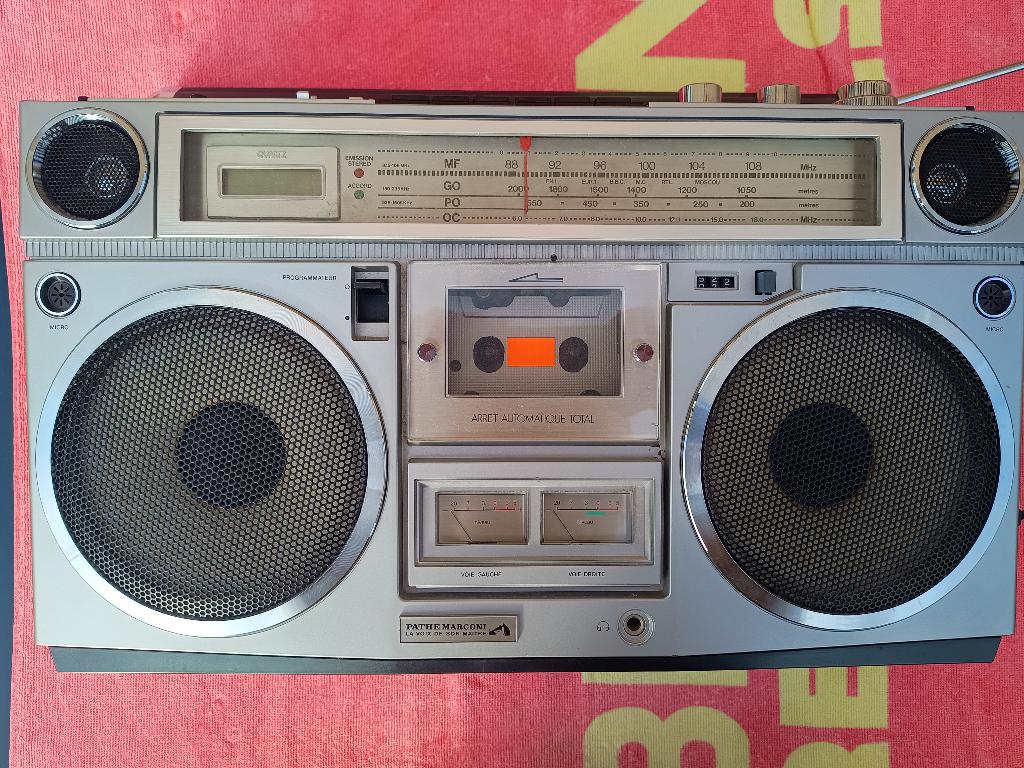 ghettoblaster Pathe Marconi MRK 470V, Audio, Tv en Foto, Radio's, Gebruikt, Wereldontvanger, Ophalen of Verzenden