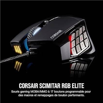 Corsair Scimitar Elite | Souris de jeu | LIVRAISON GRATUITE, Neuf, Souris, -, -
