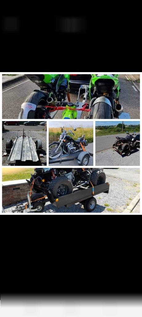 ( LOCATION  ) remorque porte moto scooter quad, Hobby en Vrije tijd, Overige Hobby en Vrije tijd, Zo goed als nieuw, Ophalen