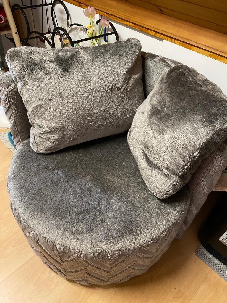 Draai zetel, Maison & Meubles, Fauteuils, Comme neuf, 75 à 100 cm, 75 à 100 cm, Enlèvement