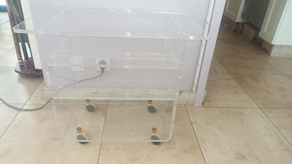Chariot en plexiglas Les Invisibles de Marais de David Lange, Maison & Meubles, Enlèvement