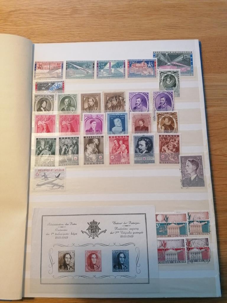 Postzegelverzameling (voornamelijk België), Postzegels en Munten, Ophalen, Gestempeld