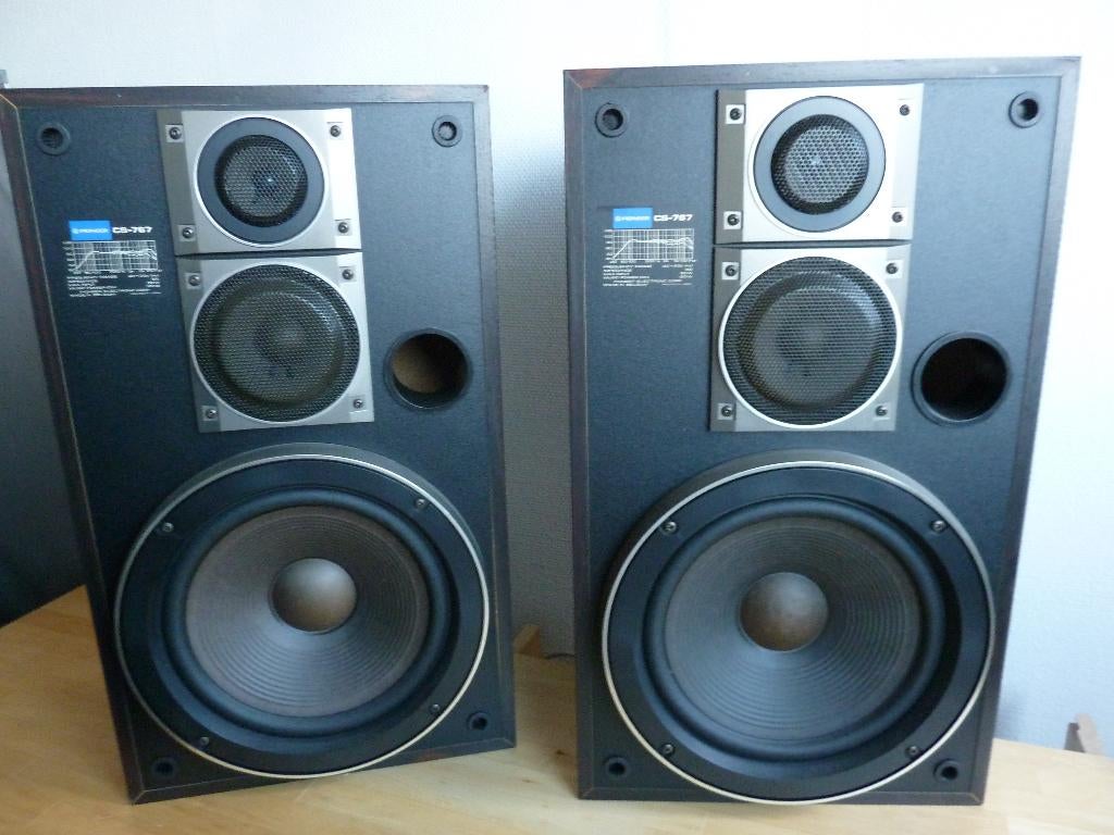 Haut-parleurs vintage Pioneer CS-767, TV, Hi-fi & Vidéo, Autres marques, 60 à 120 watts, Comme neuf, Enlèvement