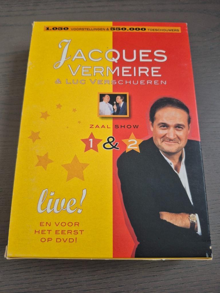 Dvd box Jacques Vermeire : zaalshow 1 & 2, Ophalen of Verzenden, Zo goed als nieuw
