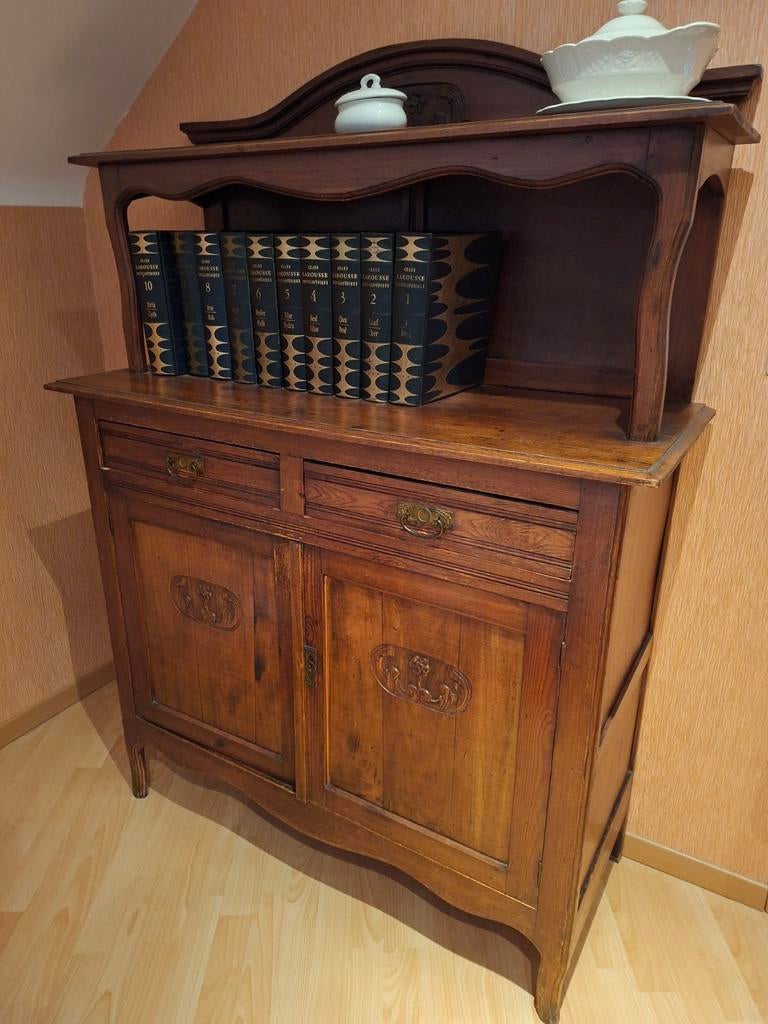 Buffet ancien en bois, Maison & Meubles, Enlèvement, Chêne