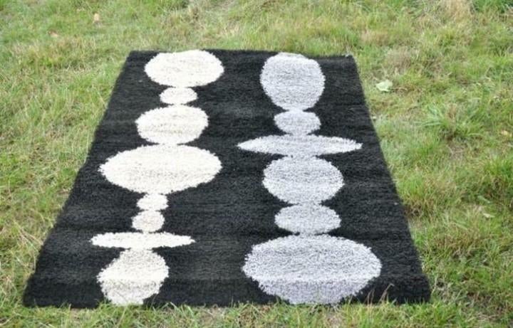 § tapis moderne en bouclette de laine, Ophalen of Verzenden, Gebruikt