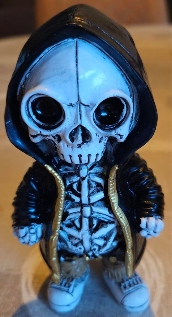 Figurine squelette d'Halloween noire, Enlèvement ou Envoi, Comme neuf