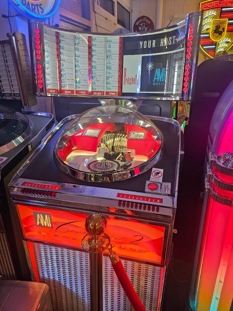 Ami continental, Collections, Machines | Jukebox, Comme neuf, Ami, 1950 à 1960, Avec singles, Enlèvement