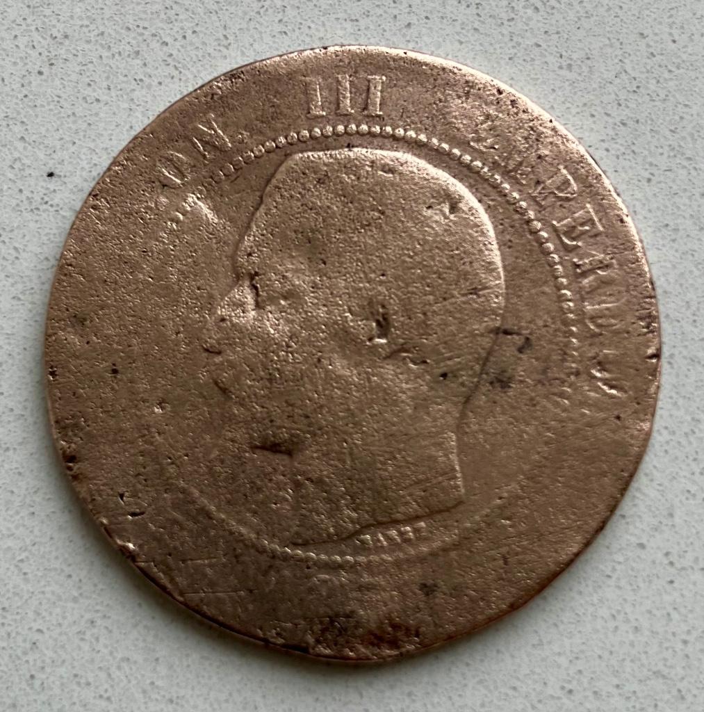 Monnaie 10 centimes Napoléon III, Ophalen of Verzenden, Frankrijk