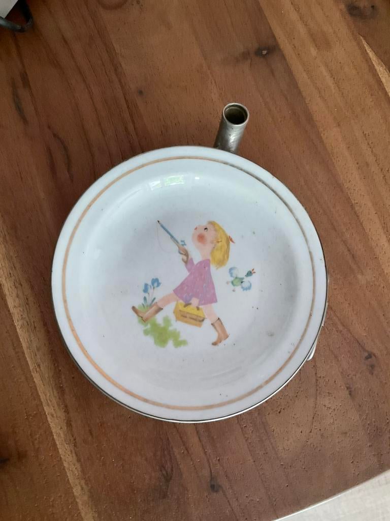 Assiette chauffante vintage pour enfants des années 1950, Antiquités & Art, Enlèvement ou Envoi