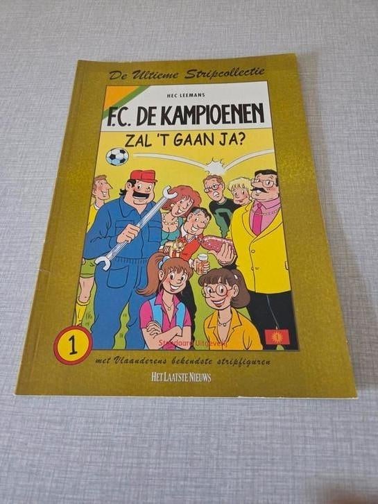 F.C. De Kampioenen 1, 1ste druk., Boeken, Ophalen of Verzenden, Zo goed als nieuw, Hec Leemans (FC De Kampioenen), Eén stripboek