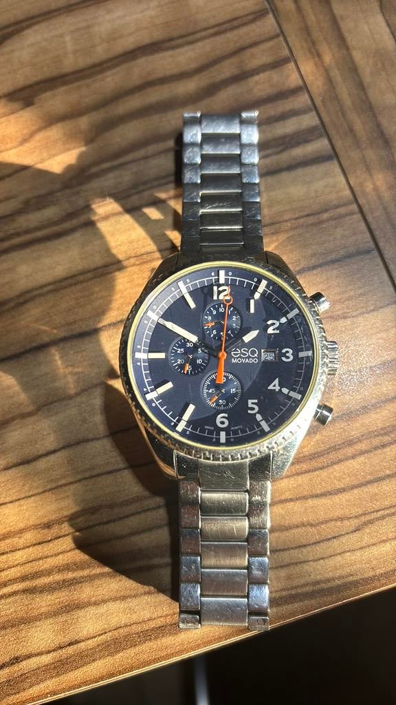 Movado ESQ, Overige merken, Staal, Gebruikt, Staal