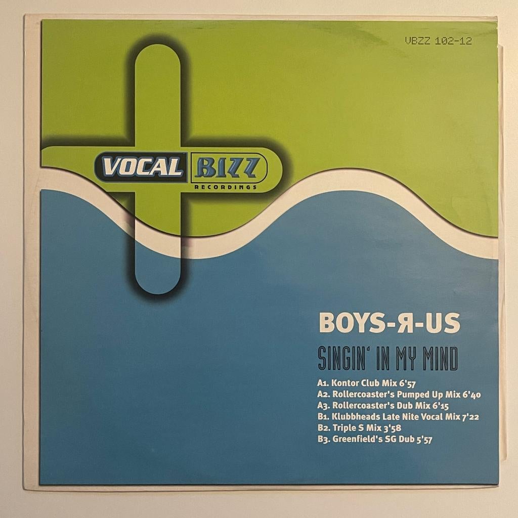 Boys-R-Us - Singin' In My Mind, Cd's en Dvd's, Vinyl | Dance en House, Zo goed als nieuw, Techno of Trance, 12 inch, Ophalen of Verzenden