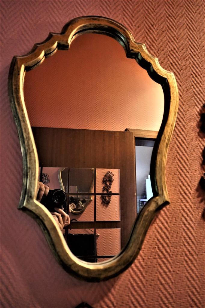 miroir doré, Enlèvement, Autres formes, Moins de 50 cm, Moins de 100 cm