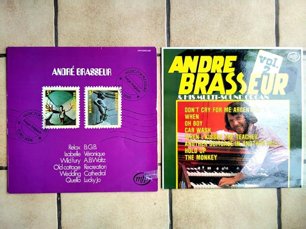 2 lp's André Brasseur ( Belpop ), Verzenden