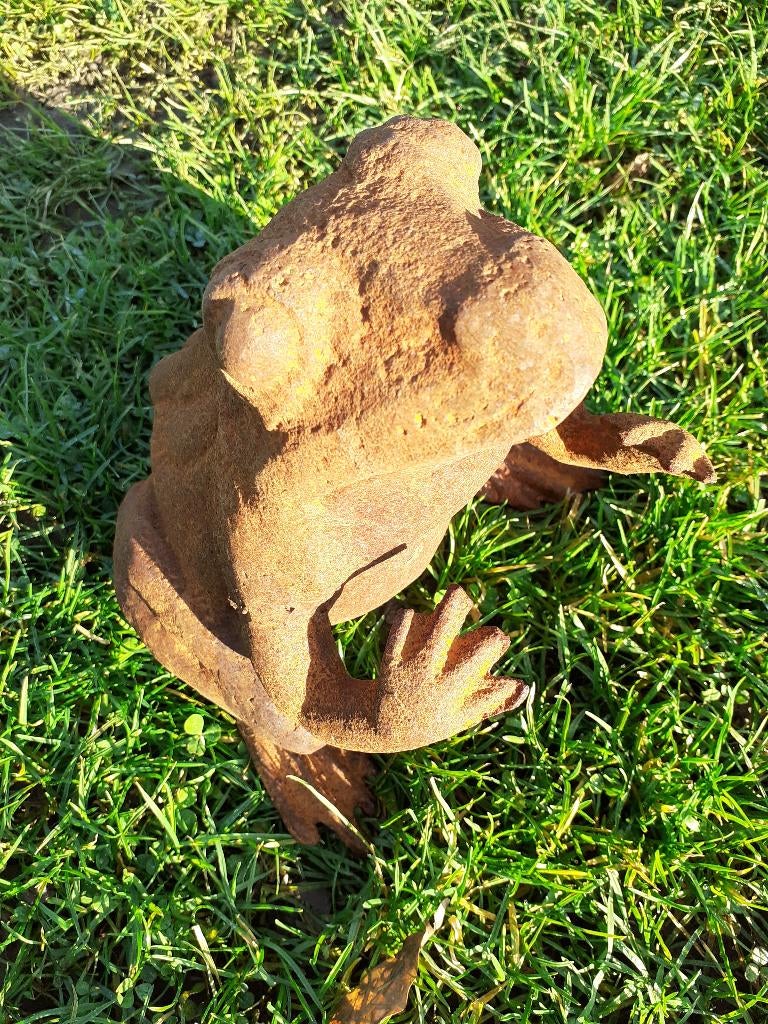 GRENOUILLE EN FONTE PATINEE ROUILLE, Enlèvement ou Envoi, Neuf, Autres matériaux, Animal