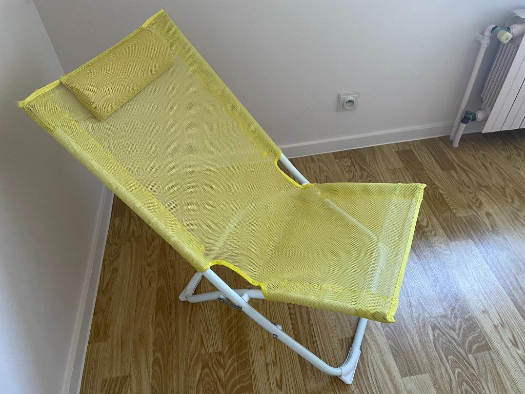 chaise de plage, Enlèvement, Comme neuf, Métal, Pliant