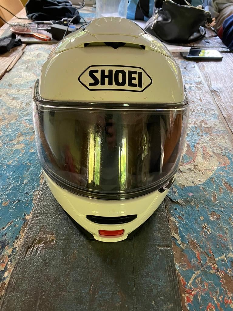 systeemhelm NEOTEC SHOEI wit, Motos, M, Seconde main, Enlèvement ou Envoi, Shoei