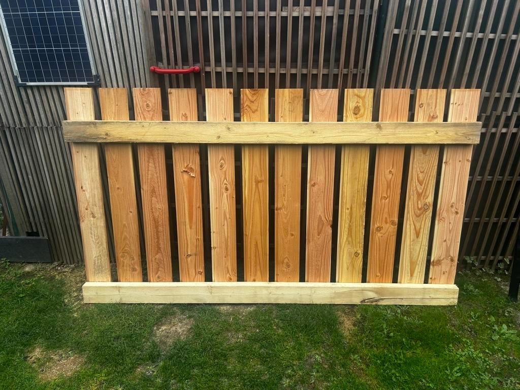 panneau / clôture / barrière en bois, Jardin & Terrasse, Clôtures de jardin, Neuf, Clôture barrée, Bois, Enlèvement