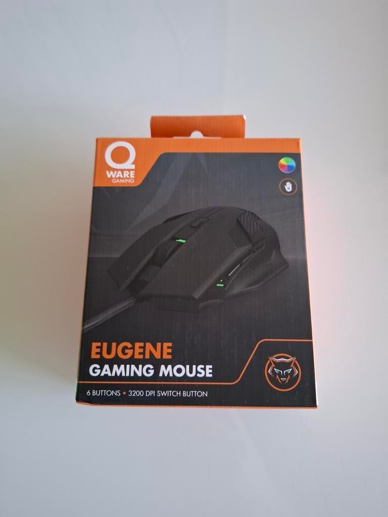 Nieuwe Qware Gaming Muis Eugene in ongeopende doos, Ophalen of Verzenden, Nieuw, Muis, Gaming muis